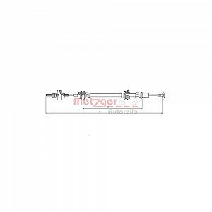 Трос сцепления METZGER 19.208E для SEAT - Фото 1