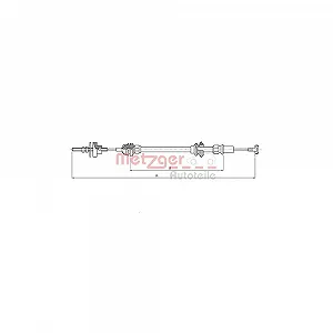 Трос сцепления METZGER 19.208E для SEAT - Фото 1