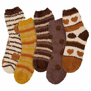 Носки Пушистые Женские 5 пар - Мягкие Зимние Носки для Дома, Теплые Носки Женские, Удобные Пушистые Носки для Холодных Дней (EU 36-43) - Фото 1