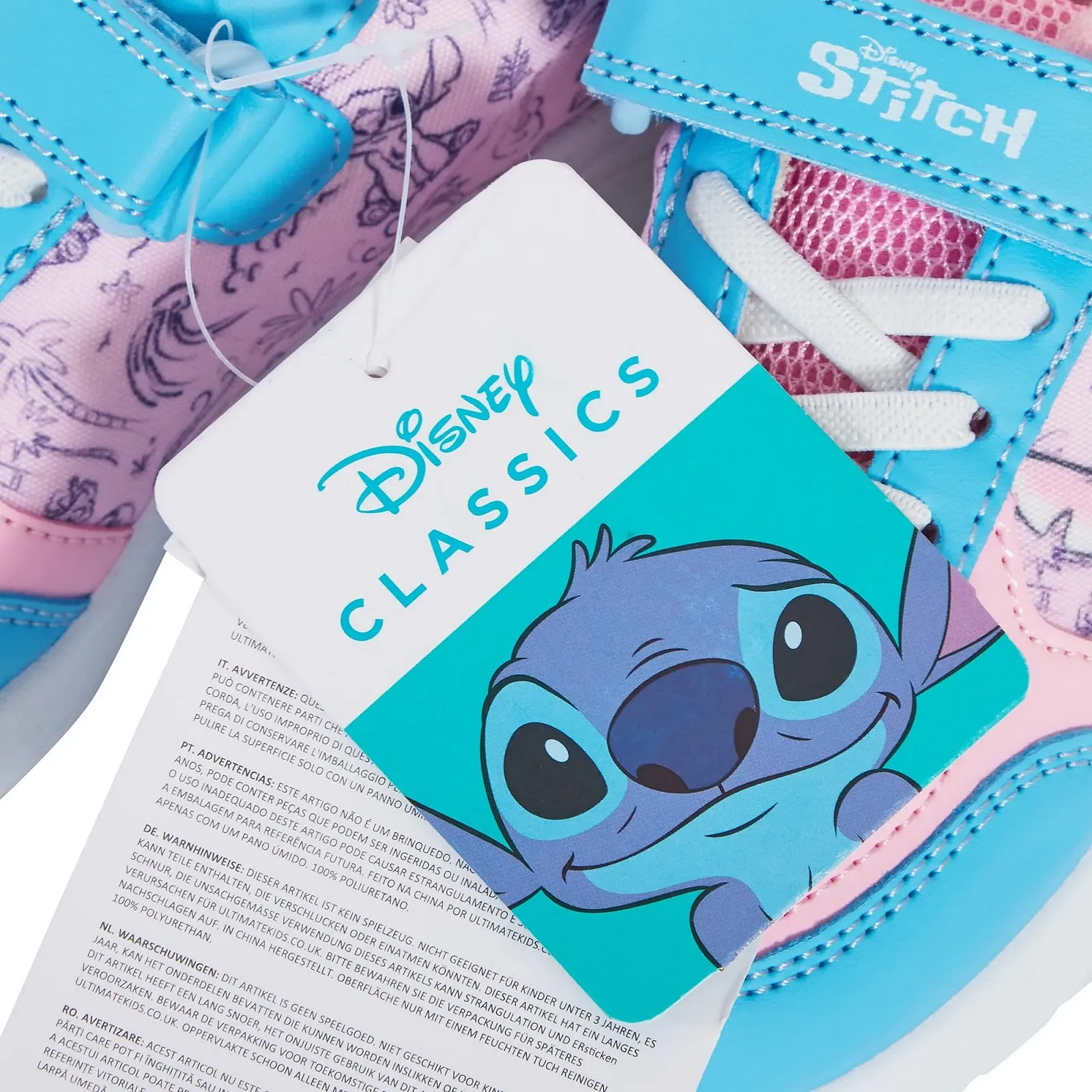 Кроссовки Disney Stitch для девочек Angel, повседневные, на липучках, для бега, спортивные, фото №2