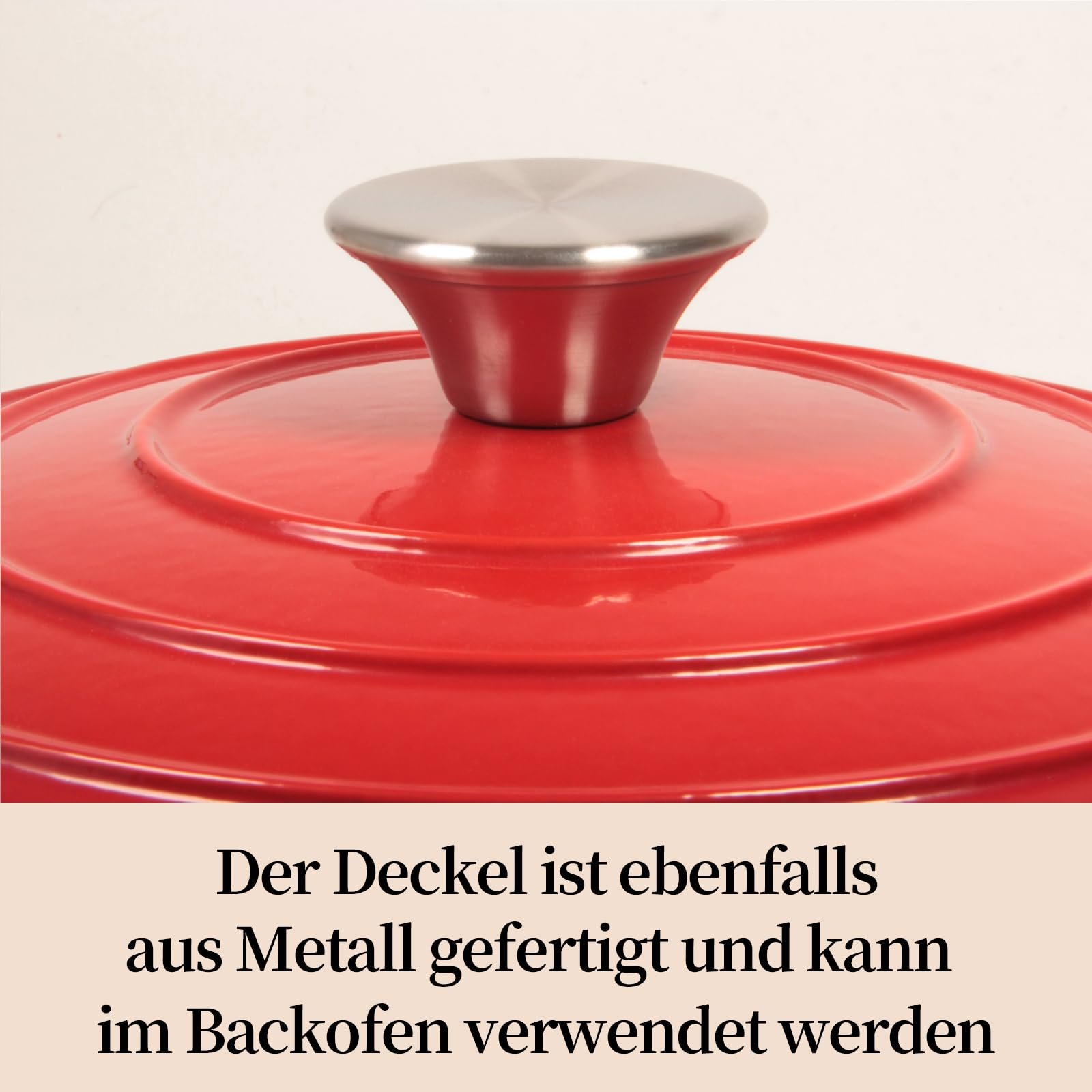 Жаровня чавунна Nilpferd емальована з кришкою та силіконовими рукавичками 22 см 3 л Бірюзовий, фото №3