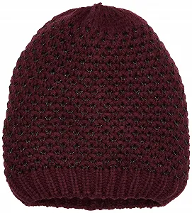 Шапка maximo для девочек с люрексом Фиолетовая - Фото 1