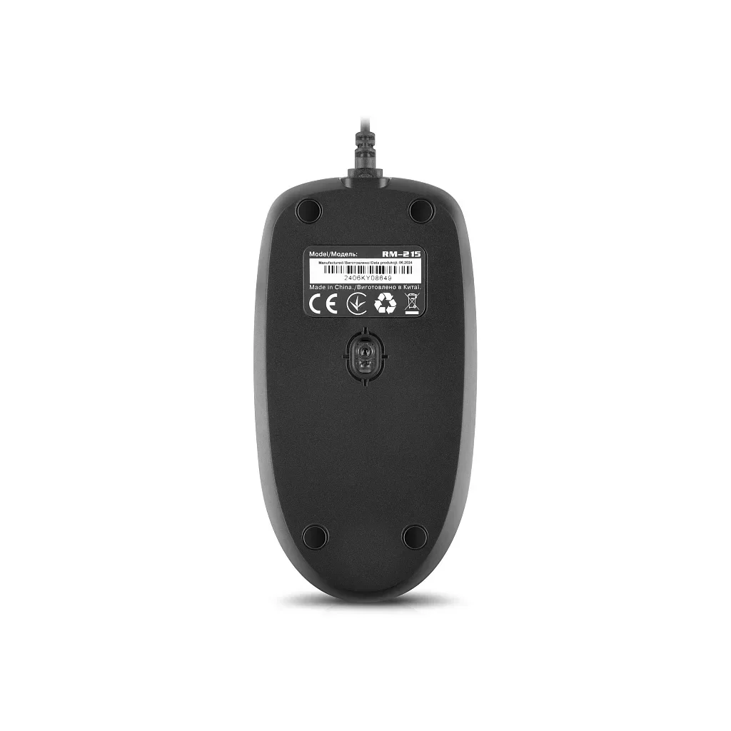 Мышка REAL-EL RM-215 USB Black/Gray (EL123200037), фото №10