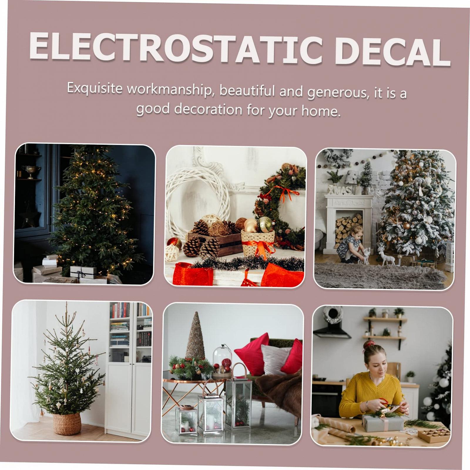 Наклейки на стену HOMSFOU Рождественские декоративные самоклеящиеся 2 шт., фото №2