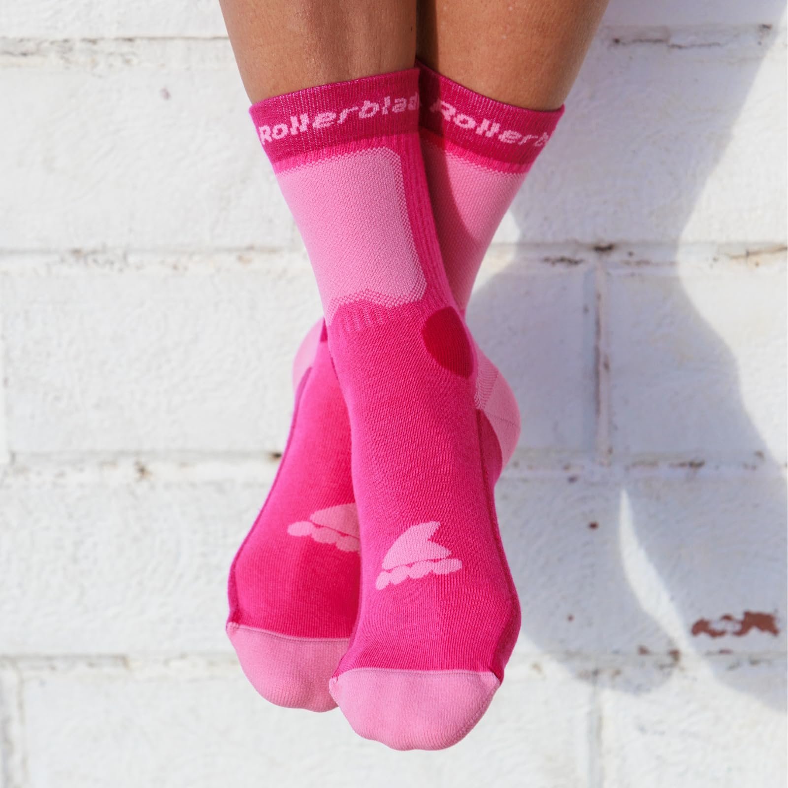 Носки для роликов Rollerblade SKATE SOCKS, Женские носки для роликов, Спортивные носки для взрослых, Унисекс, Розовый, фото №3