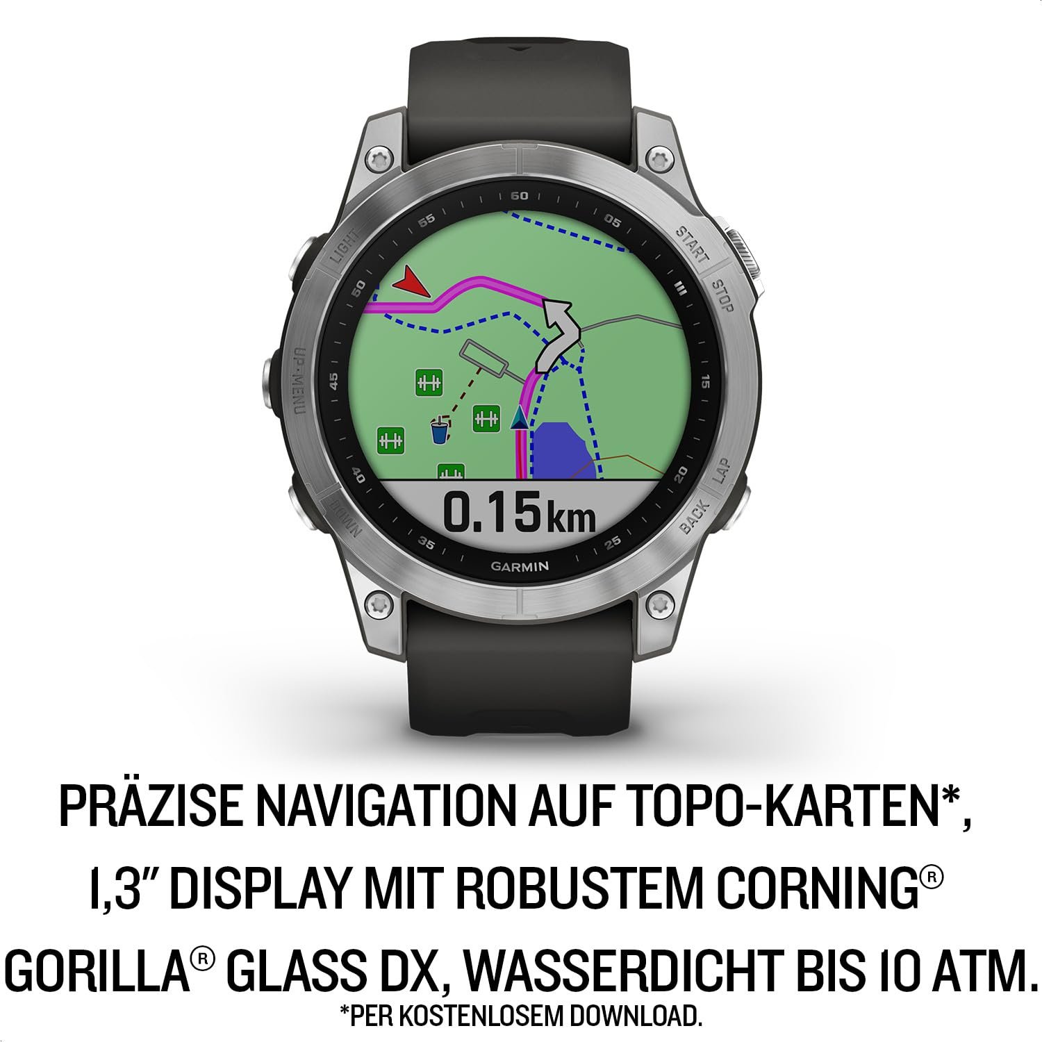 Смарт-часы Мультиспорт Garmin Fenix 7S GPS с цветным дисплеем и сенсорным/кнопочным управлением, фото №2
