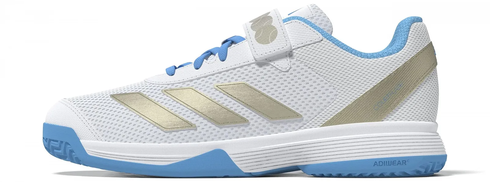 Теннисные Кроссовки adidas Детские Courtflash Kids Comfort Closure, фото №9