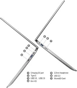 Ноутбук 14.1" MEBERRY Intel Celeron J3355 RAM 6GB eMMC 64GB Windows 10 (UKR) synthetic.ua - Фото 1