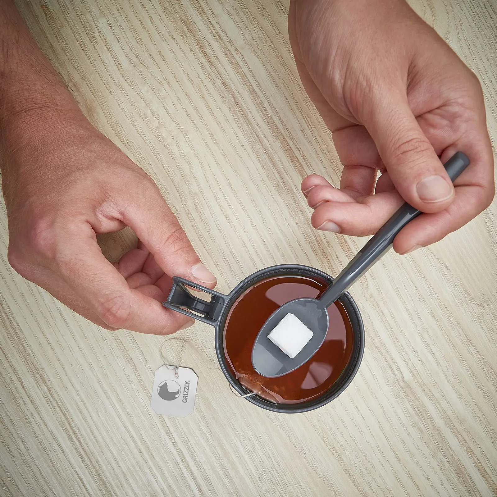 Ложка чайна Grizzly Plastic Set, 30 шт, багаторазові, антрацит, фото №3