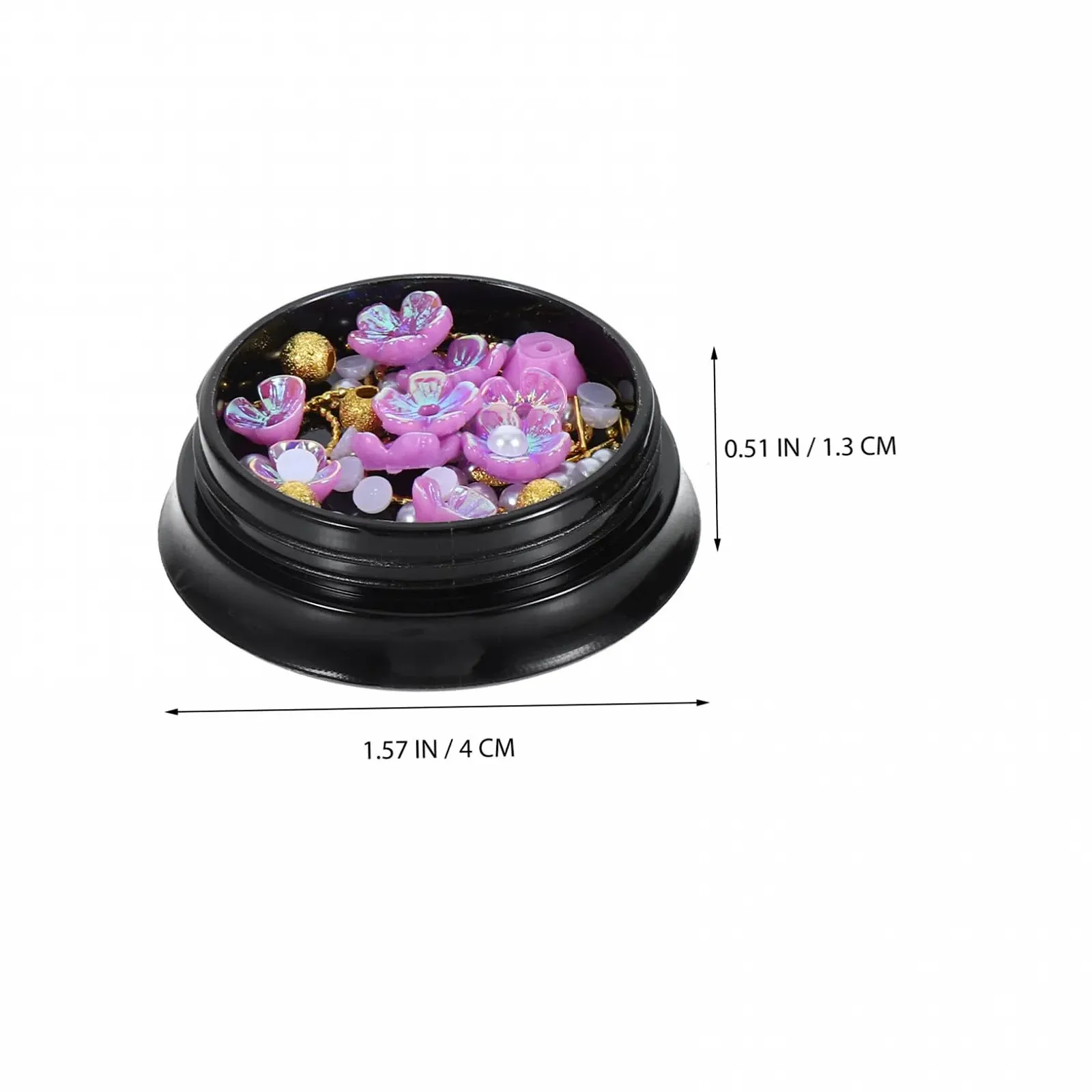 Подвески для декора ногтей FRCOLOR, цветок, цинковый сплав и смола, фото №6