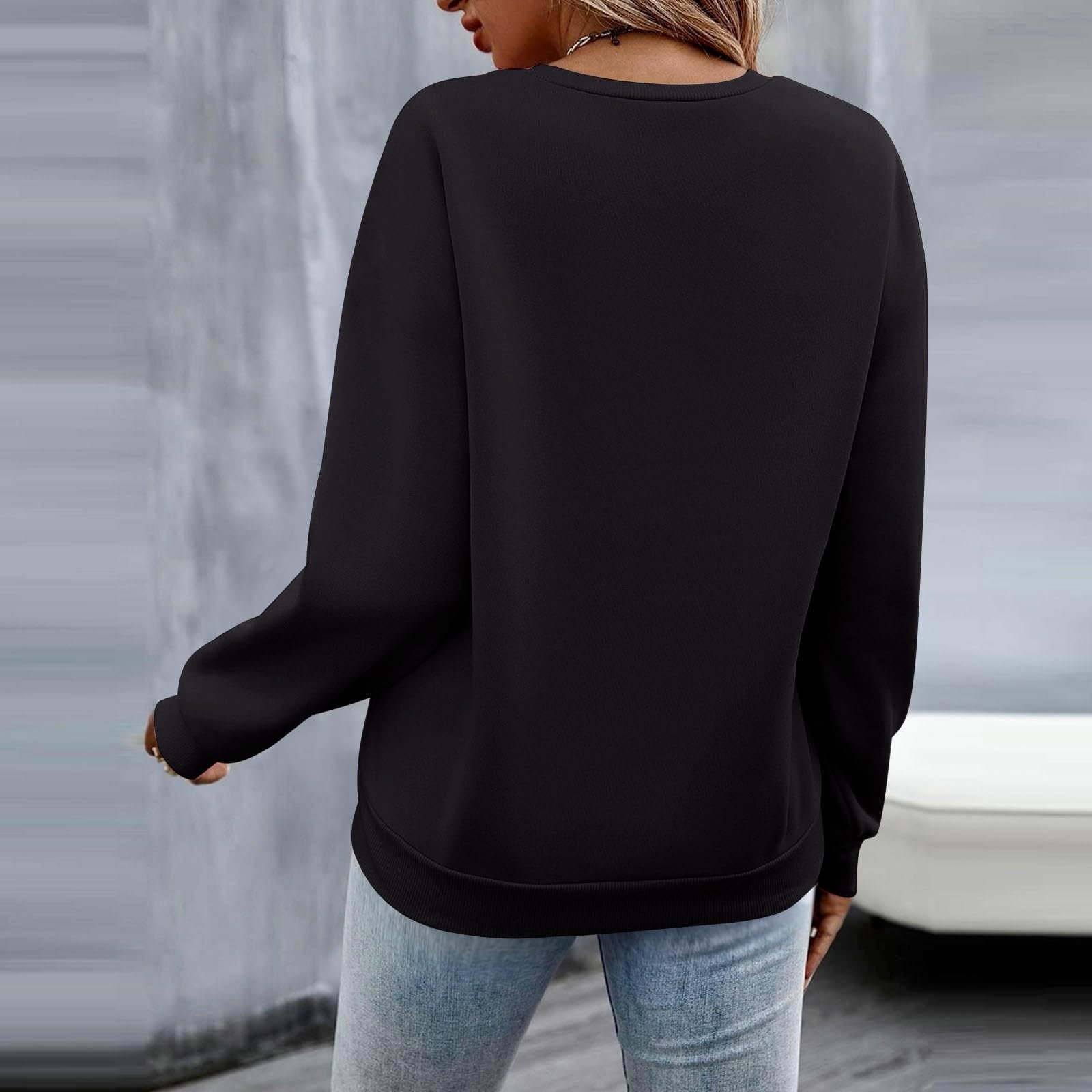 Женский пуловер с принтом сердец Love, Рождественский джемпер, Хлопковая кофта с длинными рукавами и круглым вырезом, Осенне-зимний элегантный топ, Уличный свитшот без капюшона, Свитер, фото №6 Женский пуловер с принтом сердец Love, Рождественский джемпер, Хлопковая кофта с длинными рукавами и круглым вырезом, Осенне-зимний элегантный топ, Уличный свитшот без капюшона, Свитер, фото №6