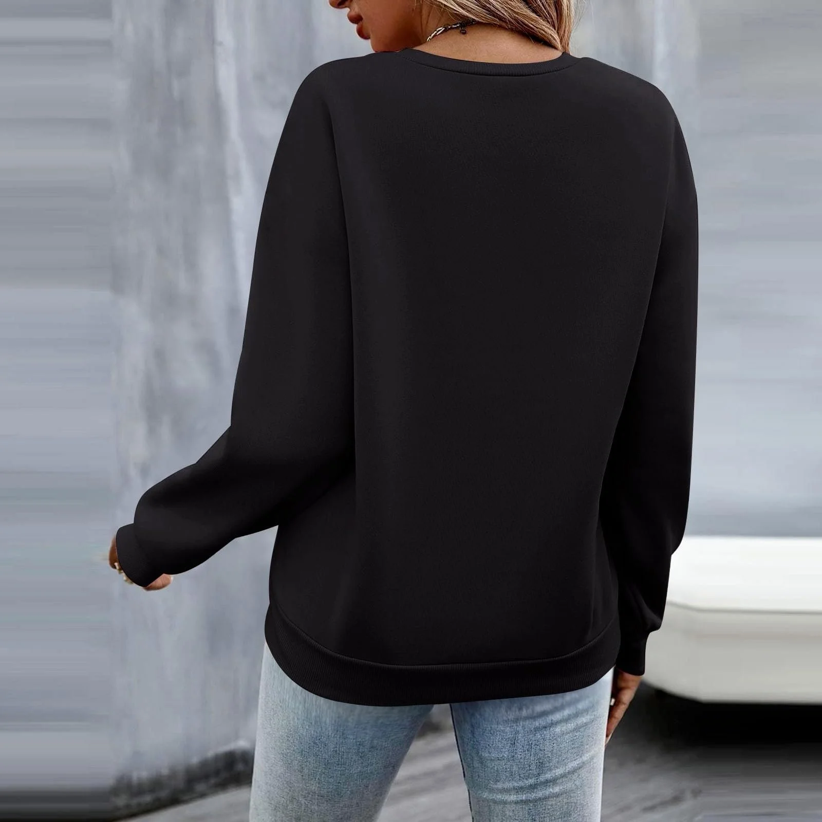 Жіночий Пуловер з принтом сердець Love, фото №6