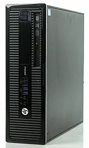 Комп’ютер HP EliteDesk 800 G1 SFF / Intel Core i5-4690 / RAM 8GB / SSD 256GB / Intel HD Graphics 4600 / 2 x DisplayPort / VGA / LAN / Windows 10 / Чорний - Фото 1