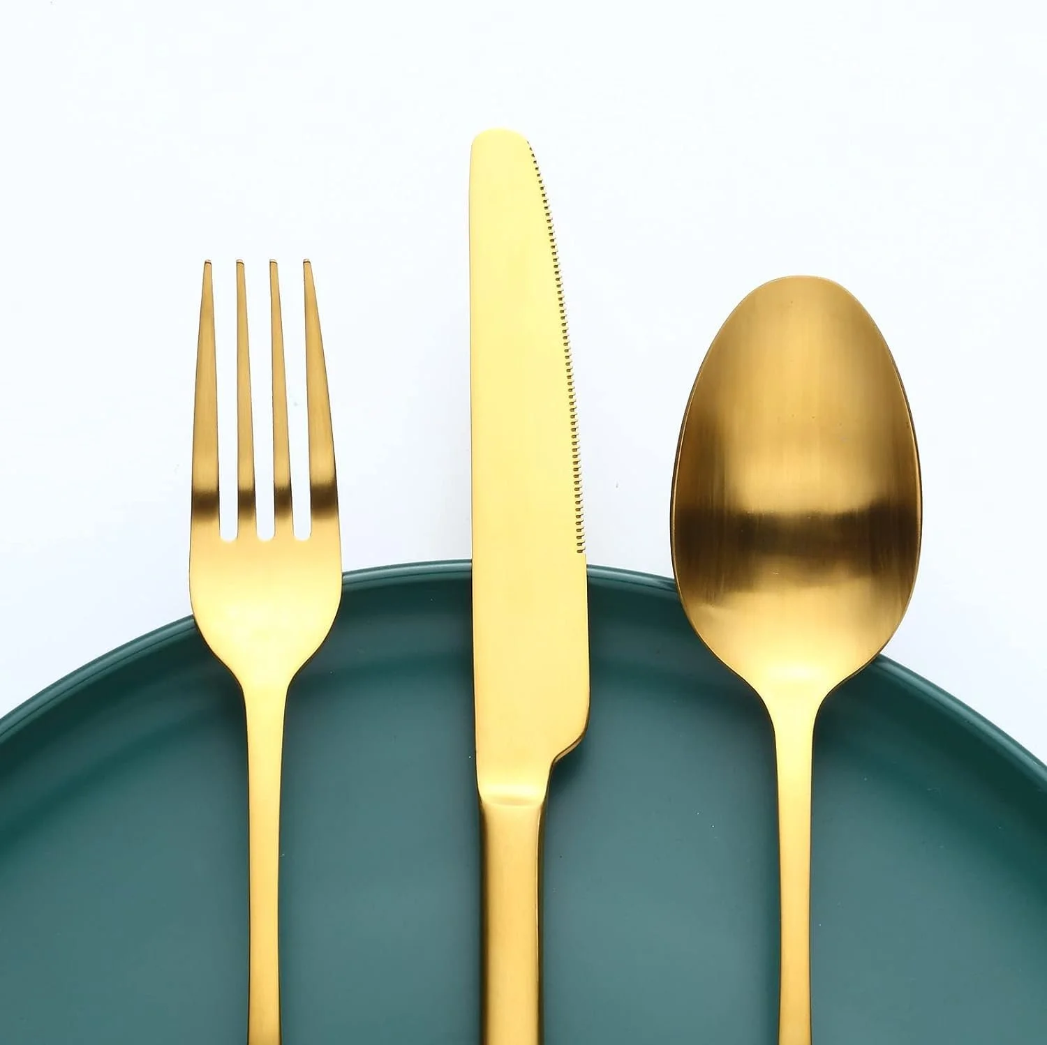 Ложка для супу Bestdin Набір 12 штук 20.5 см Золотий матовий, фото №3 Ложка для супу Bestdin Набір 12 штук 20.5 см Золотий матовий, фото №3