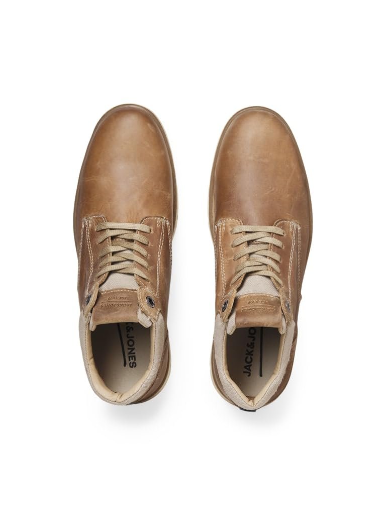 Черевики JACK & JONES Шкіряні на шнурівці Jfwglendale Чоловічі, фото №3