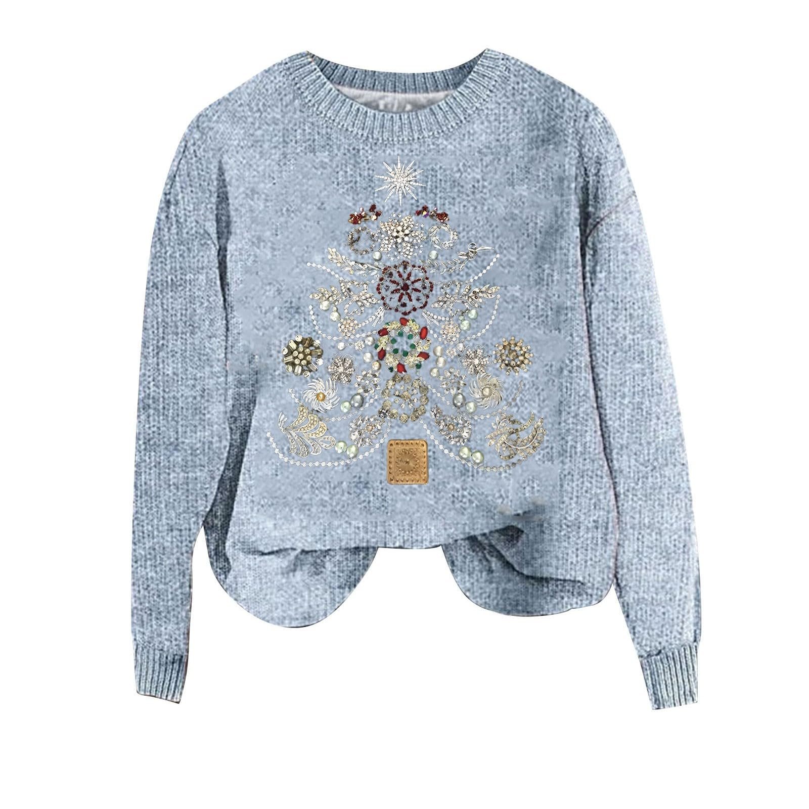 Женский рождественский свитшот большого размера с 3D-принтом, фото №1