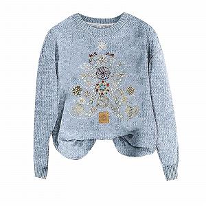 Женский рождественский свитшот большого размера с 3D-принтом - Фото 1