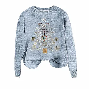 Женский рождественский свитшот большого размера с 3D-принтом - Фото 1