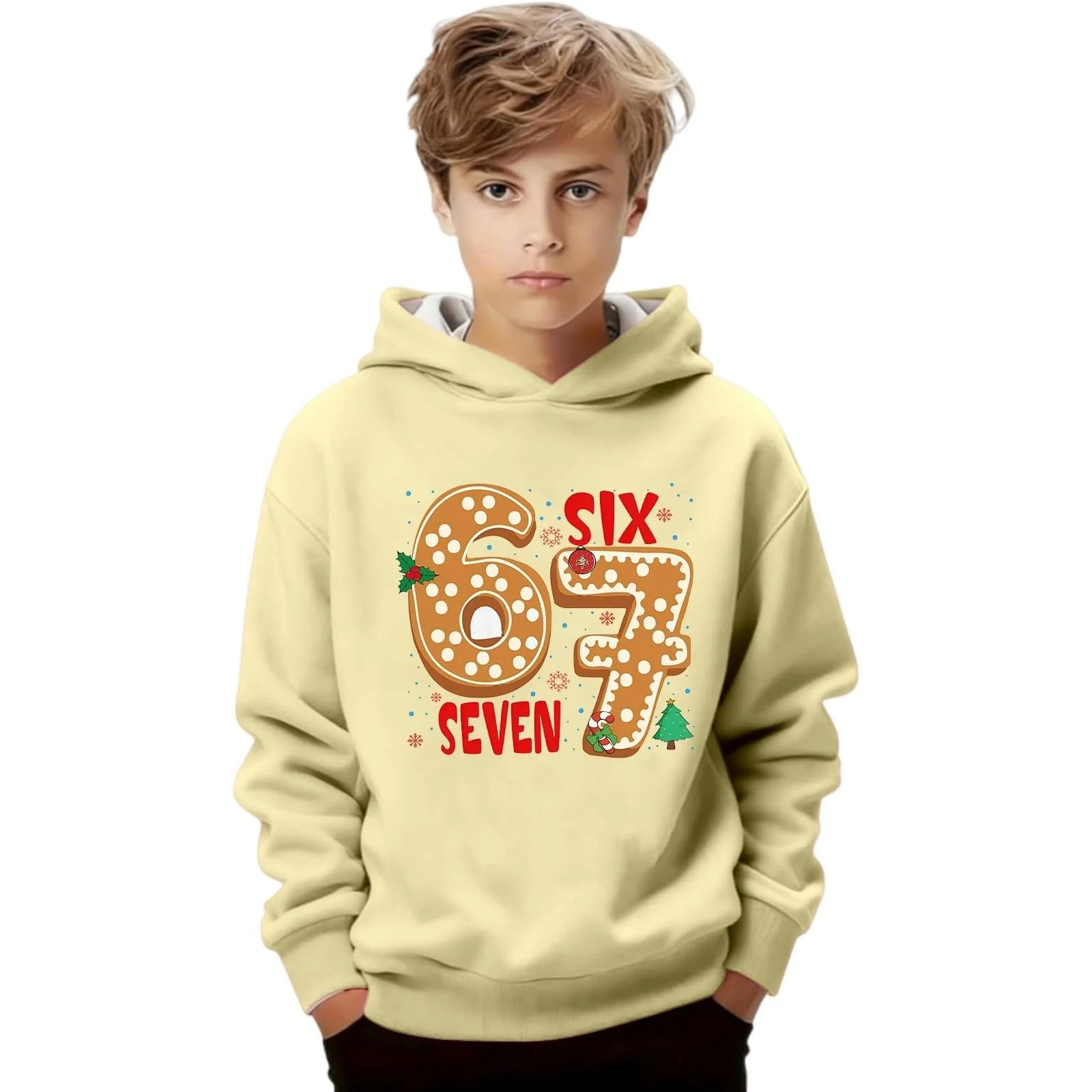 Худи для девочки, Повседневный детский худи, Модный детский свитшот, Удобный детский модный худи, Зимний теплый милый свитшот EIS 67 с принтом, Флисовая куртка-свитшот с длинными рукавами, фото №1