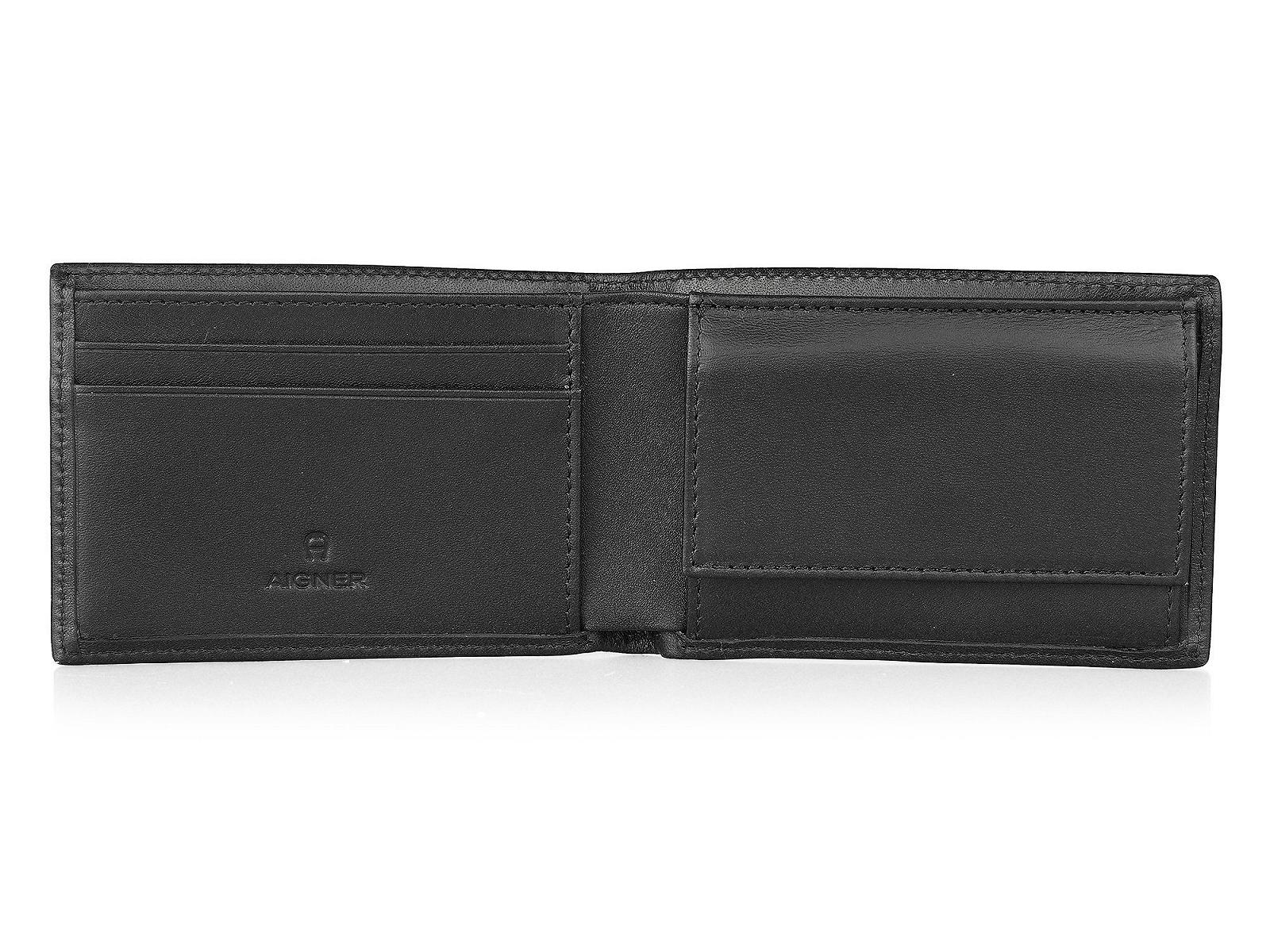 Кошелек Aigner Basics Daily 10 см, черный, элегантный, фото №3
