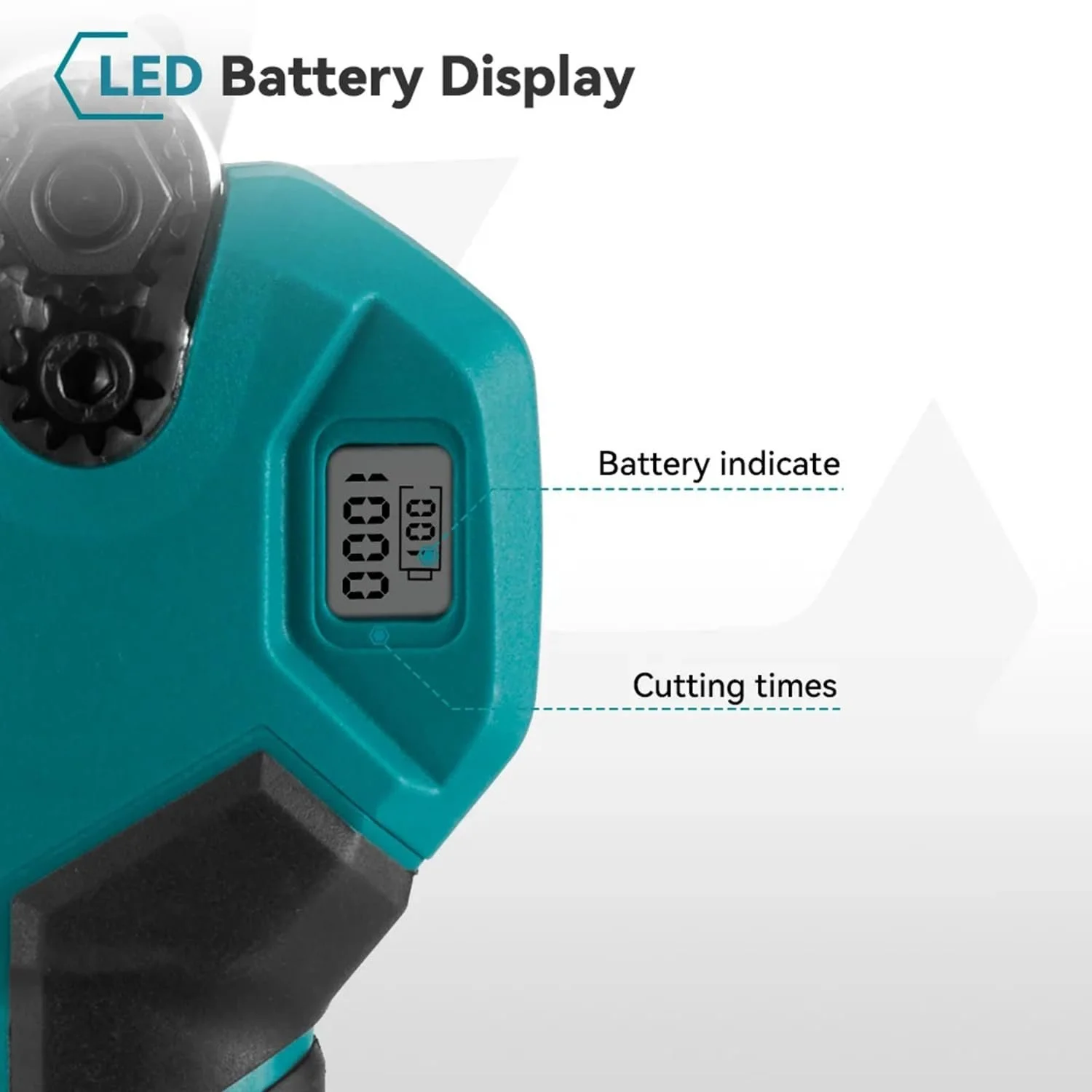 Секатор електричний Professional 18 V, з LCD дисплеєм, діаметр різання макс. 30 мм (2 x 10000 mAh), фото №4