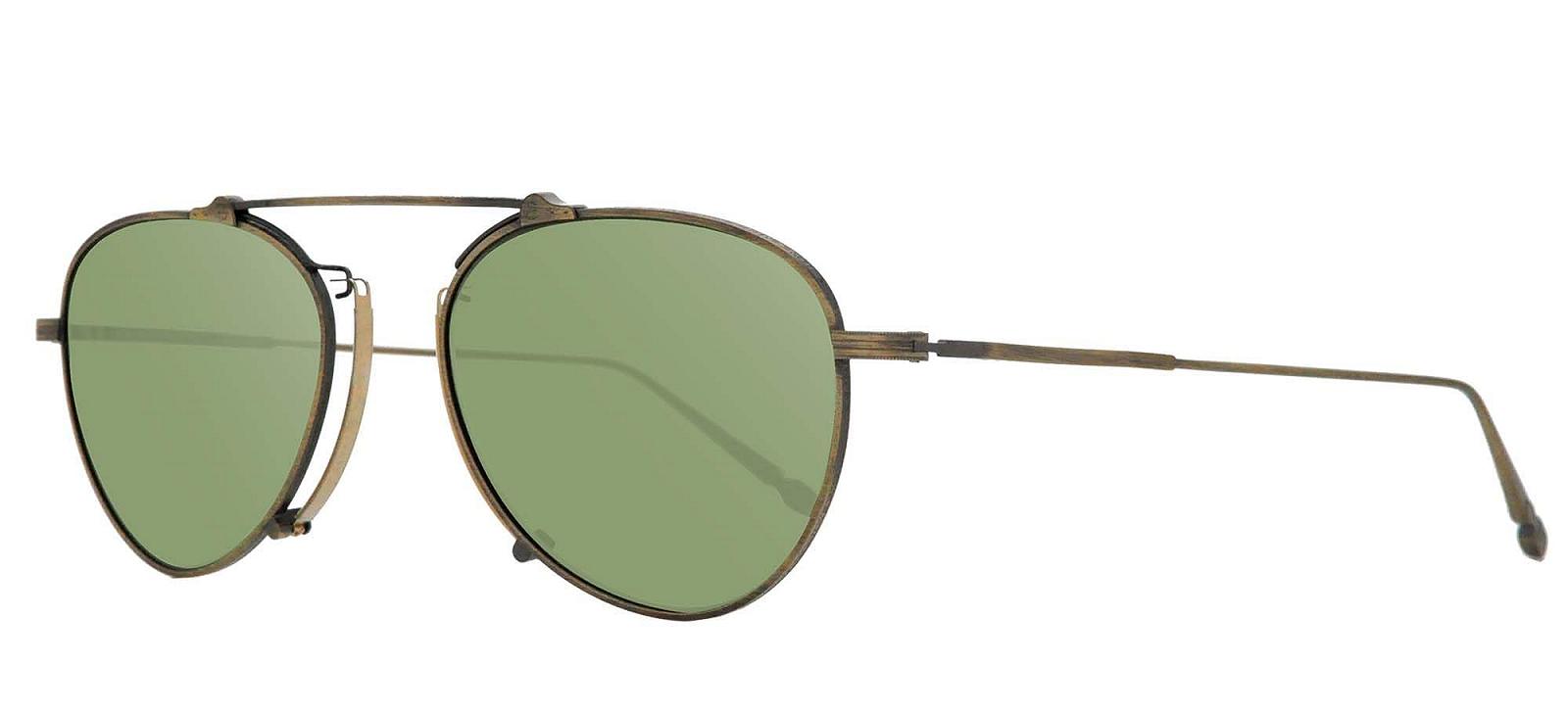Сонцезахисні окуляри Унісекс Matsuda M3130 Antique Gold/Sage Green 53/20/145, Antique Gold/Sage Green, фото №1