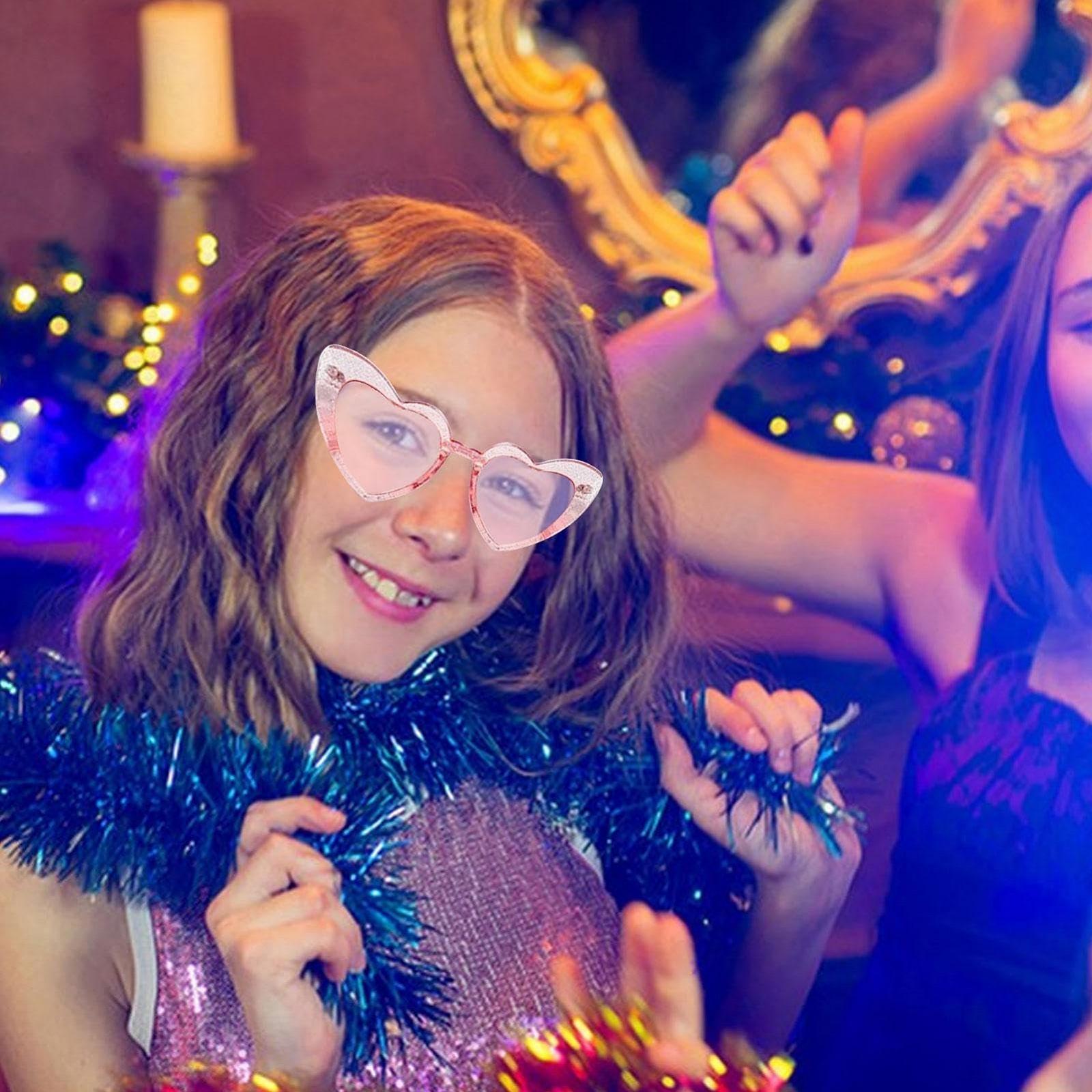 Солнцезащитные Очки Moxeupon Сердцевидные Модные Ретро Прозрачные Разноцветные, фото №4