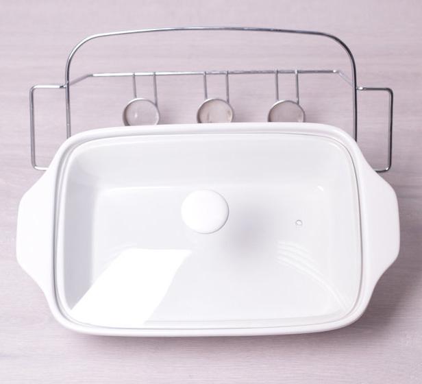 Марміт Kamille Food Warmer керамічна форма 3л 38см з підігрівом, фото №4