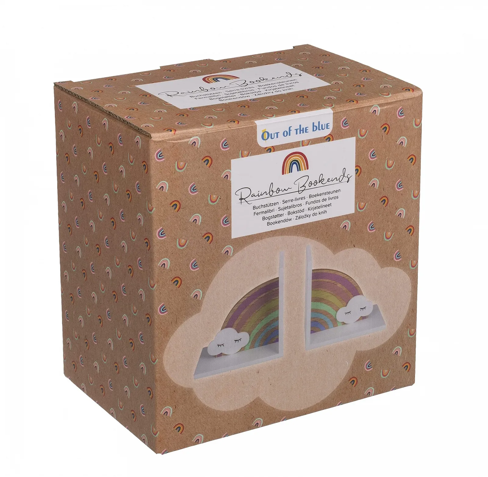 Подставки для книг Out of the blue Деревянные Радуга с облаком Набор из 2 штук в подарочной коробке, фото №3 Подставки для книг Out of the blue Деревянные Радуга с облаком Набор из 2 штук в подарочной коробке, фото №3