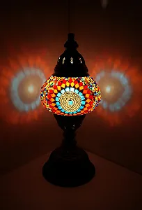 Настільна лампа Samarkand Lights M Мозаїчна Східна Різнокольорове коло - Фото 1