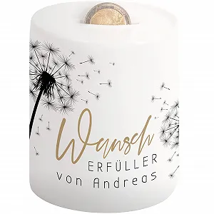 Скарбничка Wish Filler Наповнювач бажань керамічна з кульбабою - Фото 1