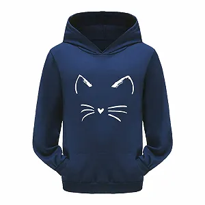 Худи Толстовка для девочки Теплая Толстовка с капюшоном Подростковая Осенняя Толстовка на молнии Худи Толстовка для девочки Детская Толстовка с капюшоном Детская Толстовка с капюшоном - Фото 1