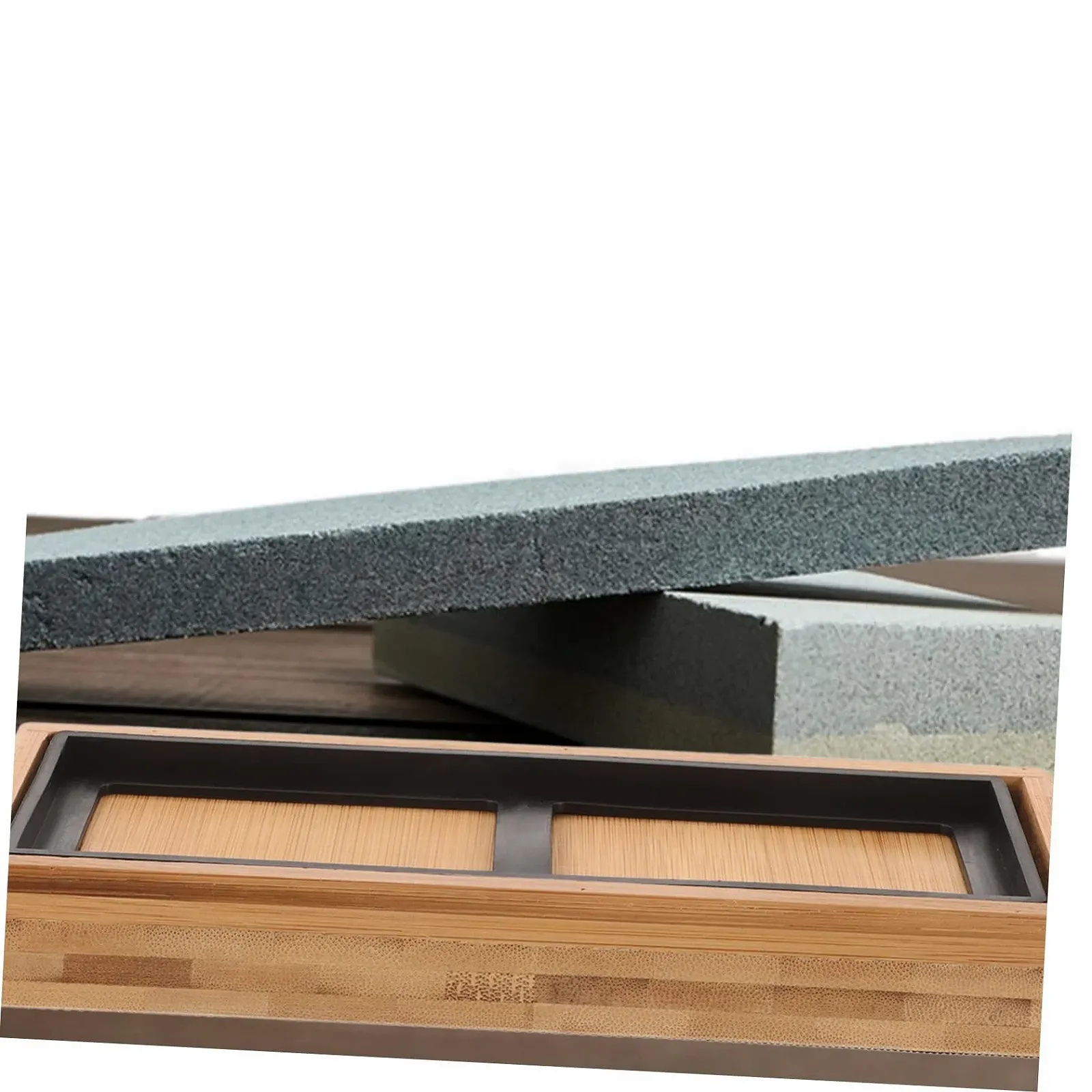 Держатель для точильного камня Veemoon Бамбук Резина 5 наборов, фото №6