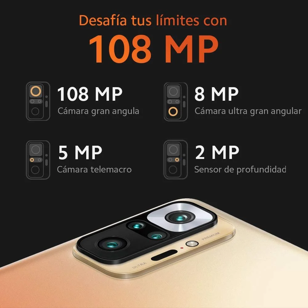 Смартфон XIAOMI Redmi Note 10 Pro 6GB 64GB 6.67" 120 Гц AMOLED 108 Мп 5020 мАг NFC Dual SIM Синій, фото №5 Смартфон XIAOMI Redmi Note 10 Pro 6GB 64GB 6.67" 120 Гц AMOLED 108 Мп 5020 мАг NFC Dual SIM Синій, фото №5