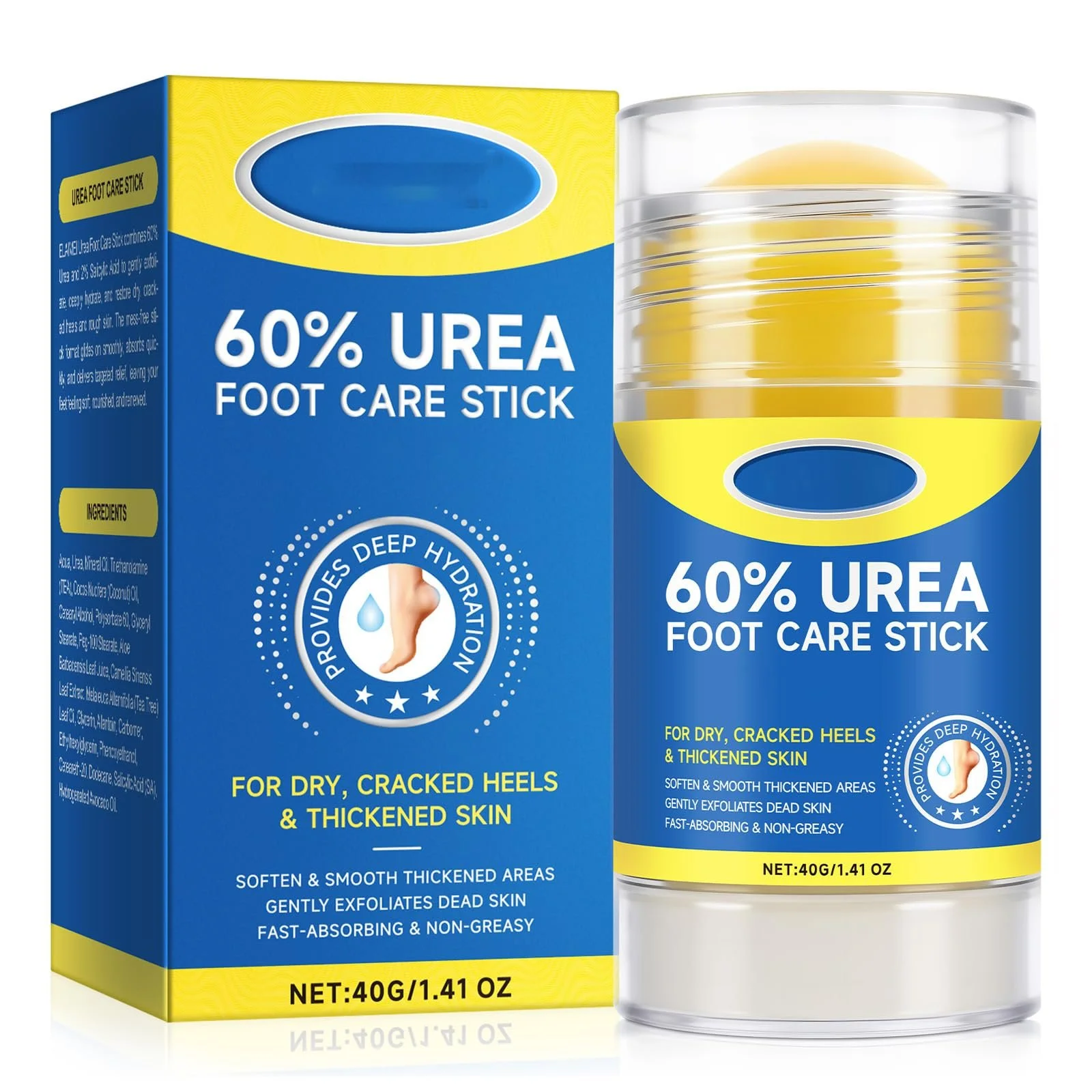 Крем для ног Urea Cream 60% интенсивный от мозолей и трещин в стике, фото №1