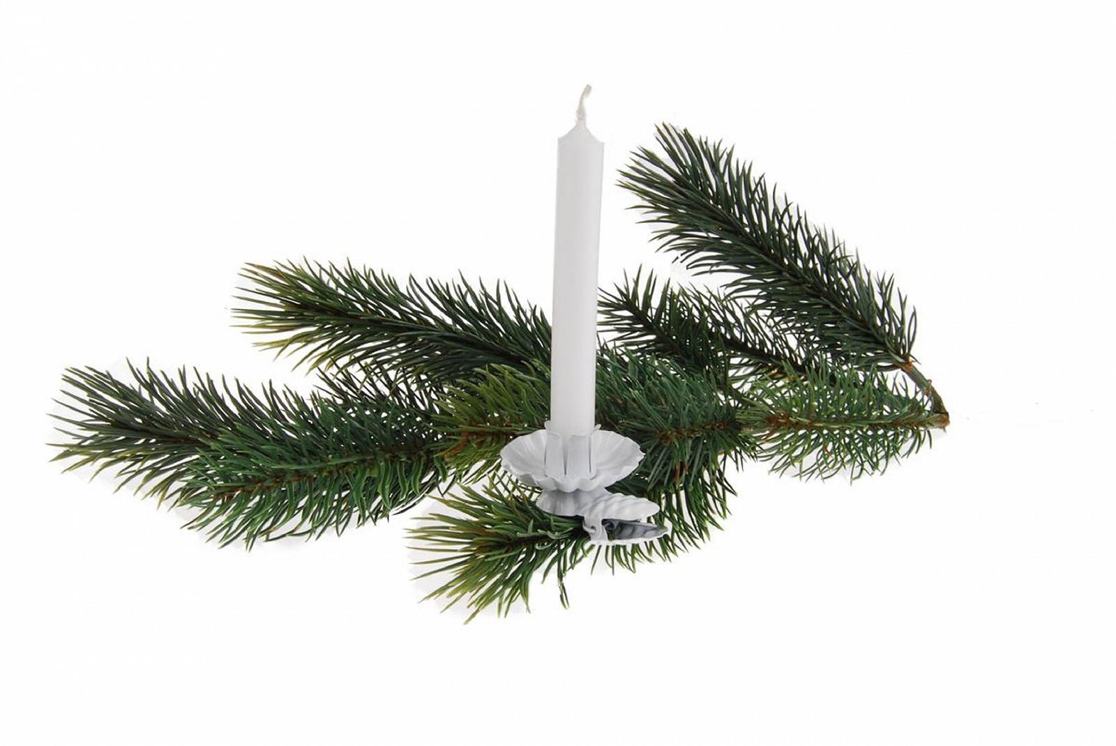 Підсвічник Tree Clip Set of 8 Cones Білий Колір, фото №3