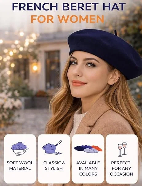 Берет COSHAL / Класичний / Однотонний / Унісекс, фото №4