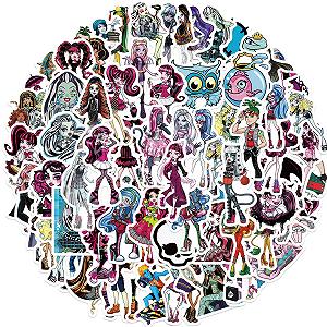 Монстер Хай наклейки наклейки Monster High аксесуари набір наклейок наклейки 70 шт - Фото 1