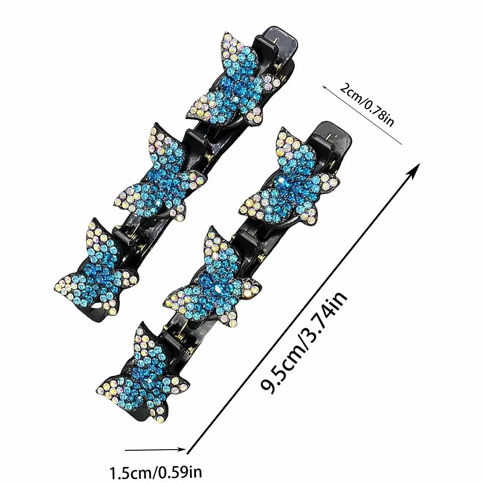 Заколка для волос плетёная Brand Series Model с бабочками, для женщин, блестящая, фото №5 Заколка для волос плетёная Brand Series Model с бабочками, для женщин, блестящая, фото №5