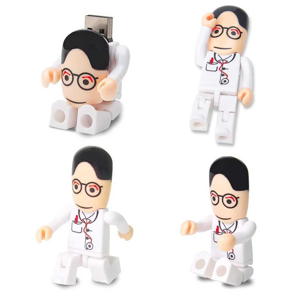 USB-флеш-накопичувач 32GB Cartoon Doctor Model USB 2.0 White, фото №3 USB-флеш-накопичувач 32GB Cartoon Doctor Model USB 2.0 White, фото №3
