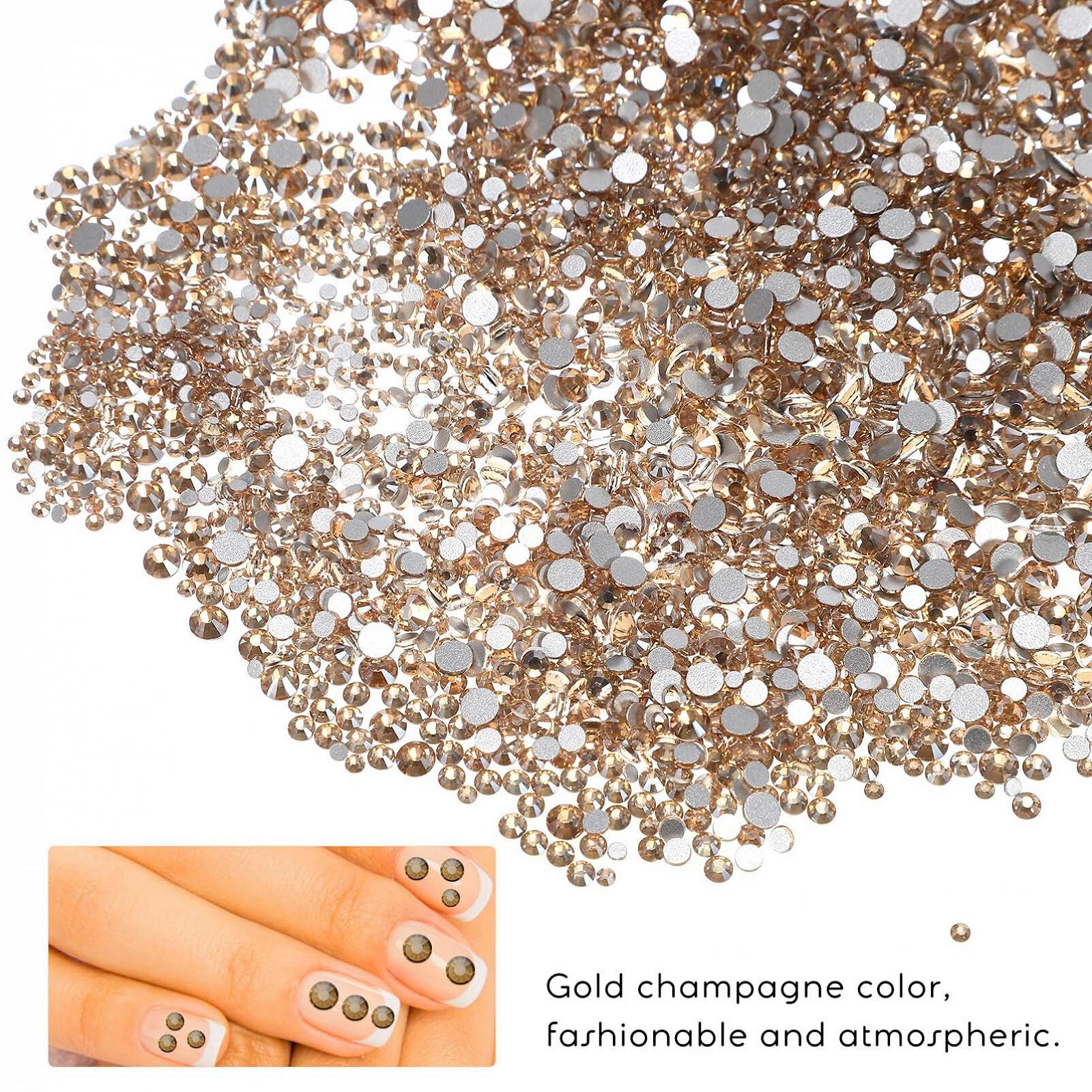 Стразы Круглые TOYANDONA SS10 Хрустальные для обуви, сумок, одежды, маникюра, украшений, драгоценных камней, акриловых драгоценностей, стеклянные, 1 упаковка, фото №3