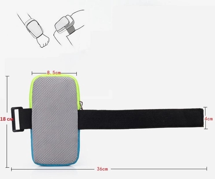 Cумка-чехол для бега Psheko RanBag на руку 18х8 см Розовый 050649, фото №3