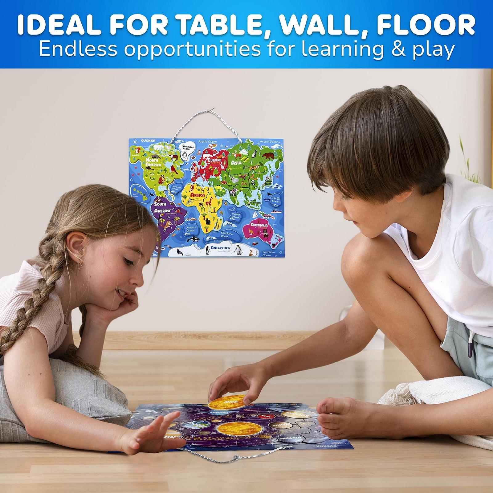 Магнитный пазл QUOKKA World Map Europe and Space 3 набора 44 x 34 см, фото №6 Магнитный пазл QUOKKA World Map Europe and Space 3 набора 44 x 34 см, фото №6