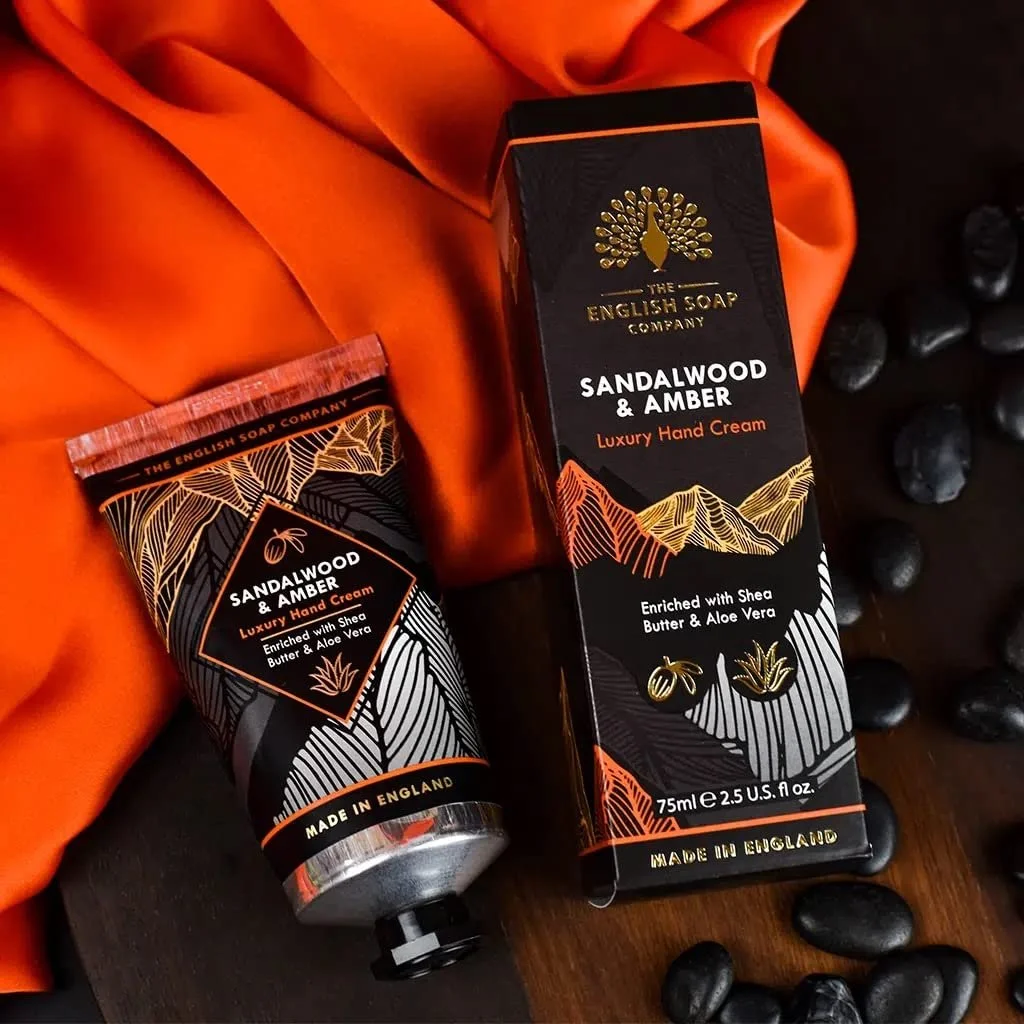 Крем для рук The English Soap Company Radiant Collection Sandalwood and Amber 75мл, фото №2