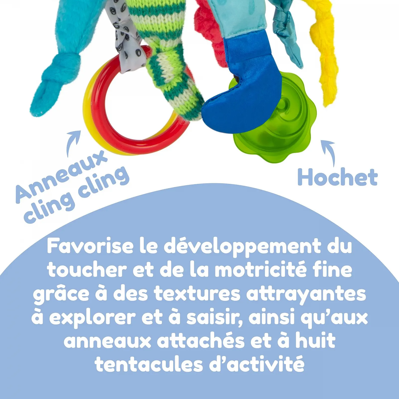 Детская игрушка Lamaze Капитан Calamari, Пиратский Осьминог, разноцветный, фото №3 Детская игрушка Lamaze Капитан Calamari, Пиратский Осьминог, разноцветный, фото №3