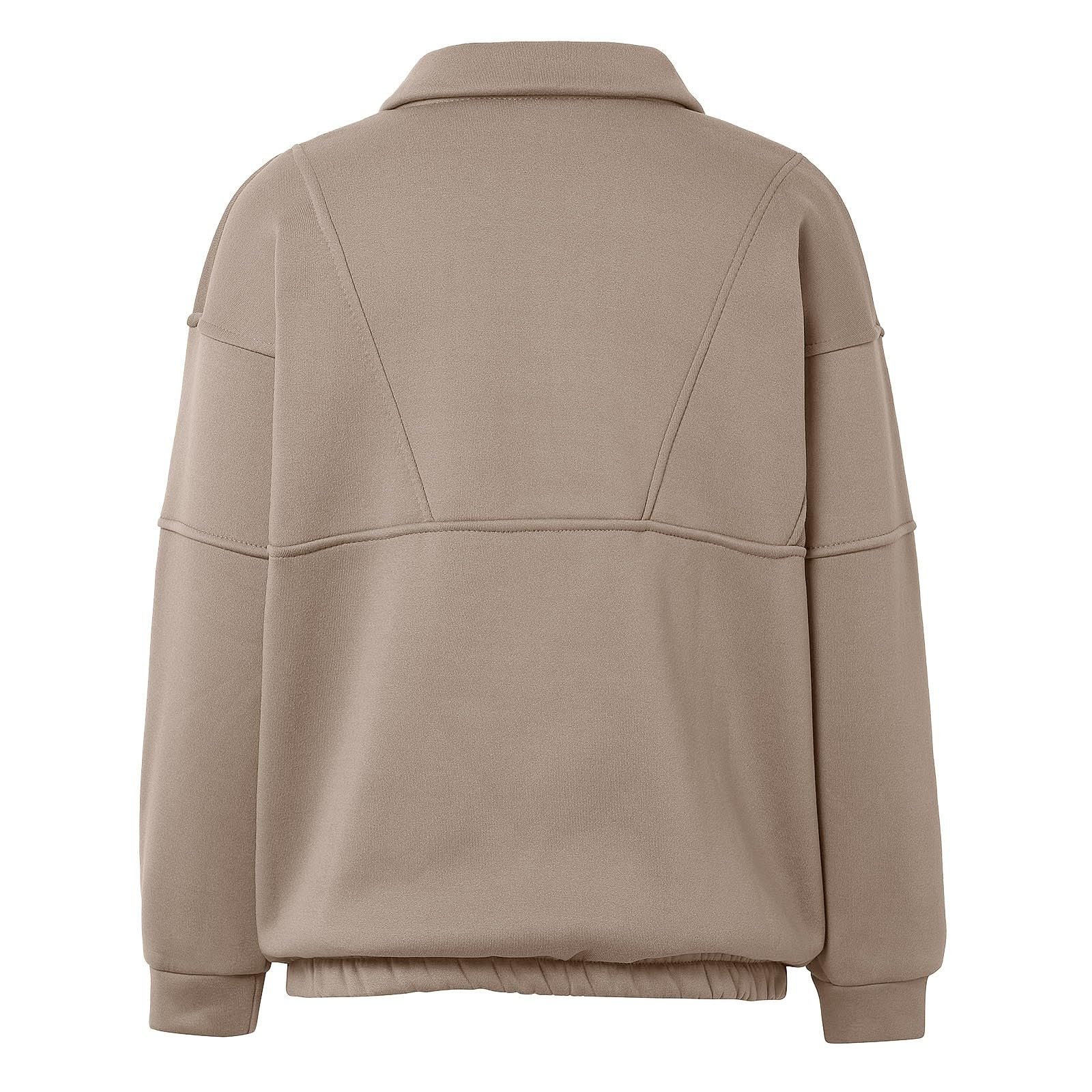 Женский свитшот с полузастежкой-молнией, воротником-стойкой, модный, повседневный, для тренировок, зимний, осенний, худи, на четверть молнии, с воротником, длинным рукавом, Y2K, крутой, милый, фото №5 Женский свитшот с полузастежкой-молнией, воротником-стойкой, модный, повседневный, для тренировок, зимний, осенний, худи, на четверть молнии, с воротником, длинным рукавом, Y2K, крутой, милый, фото №5