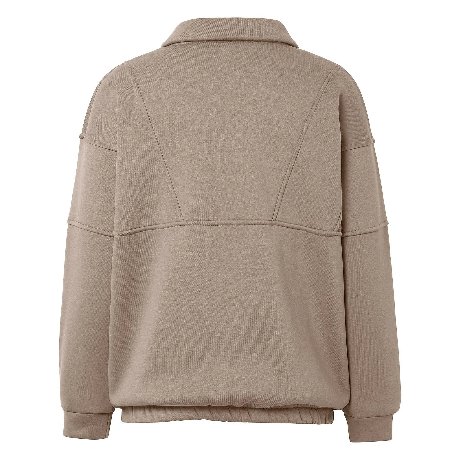 Жіночий світшот з напівзастібкою-блискавкою, коміром-стійкою, фото №5