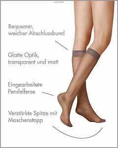 Жіночі гольфи KUNERT Smooth & Soft 20 Denier synthetic.ua - Фото 1