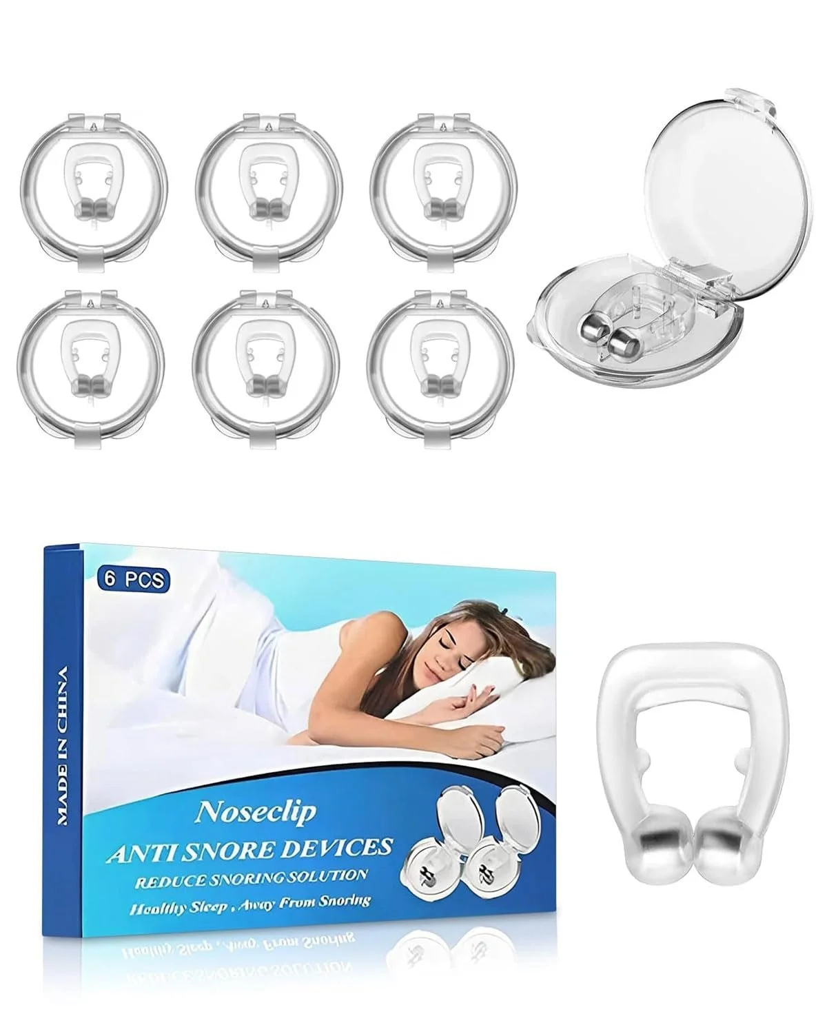 Клипсы против храпа, 6 шт., фото №1
