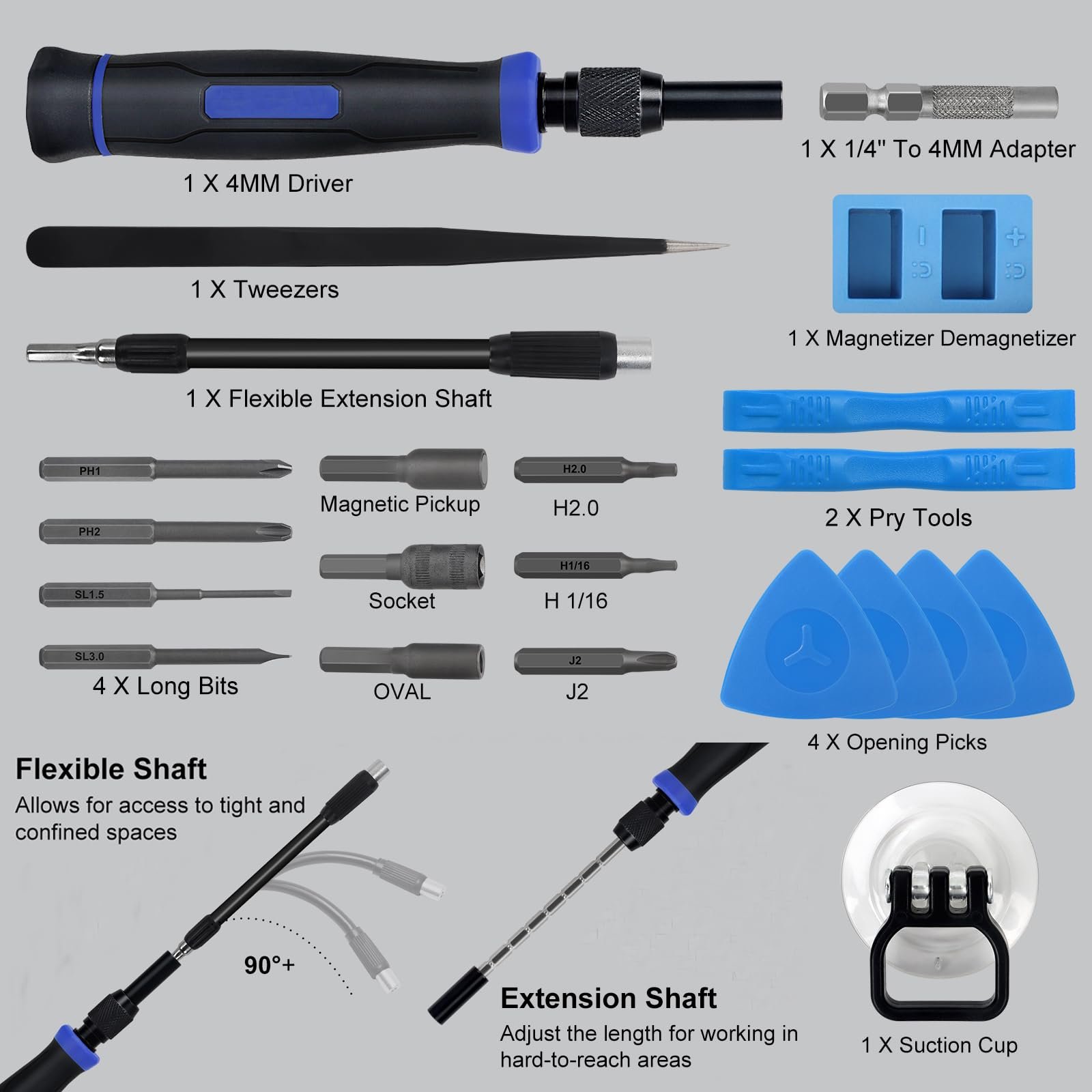 Набір викруток CISSIYOG Precision 152 в 1 Mini Magnetic, фото №6